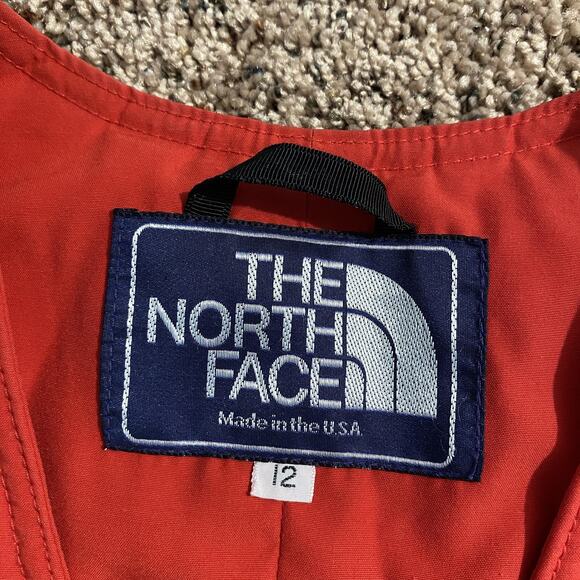 Vintage North Face Vest Womens 12 Quilted Insulated Snap Front Outdoor USA 80s - Picture 6 of 10